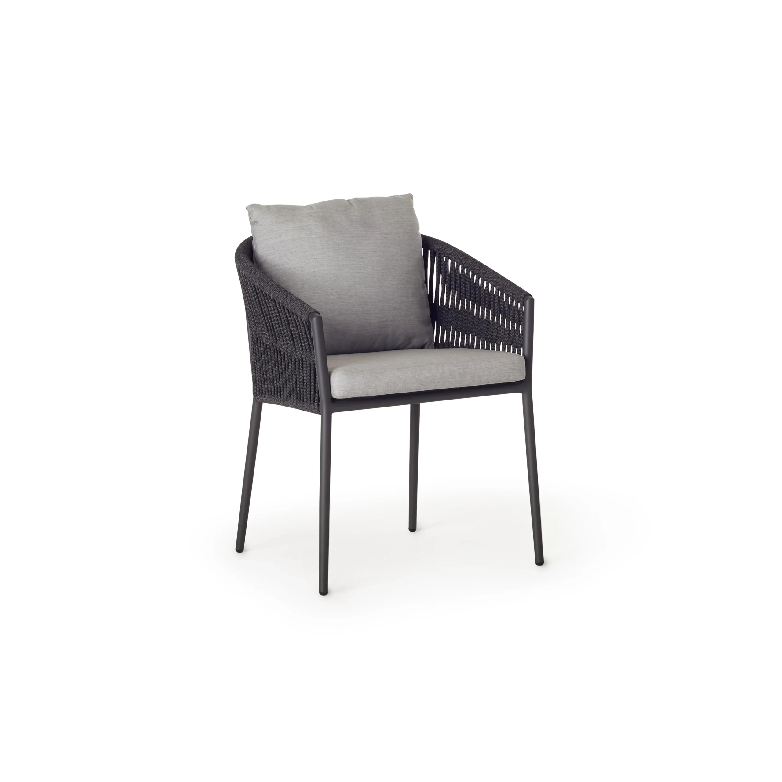 Nusa Lounge Chair in Charcoal Aluminum