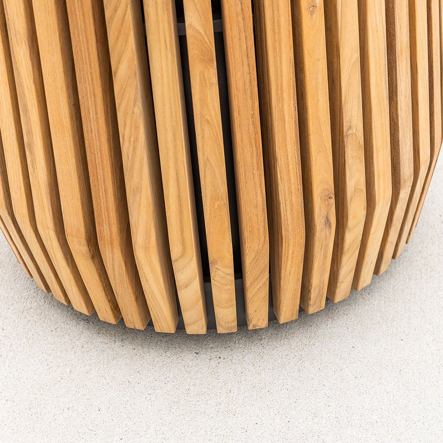 Luna trash receptacle w/ rain dome lid thumbnail 4