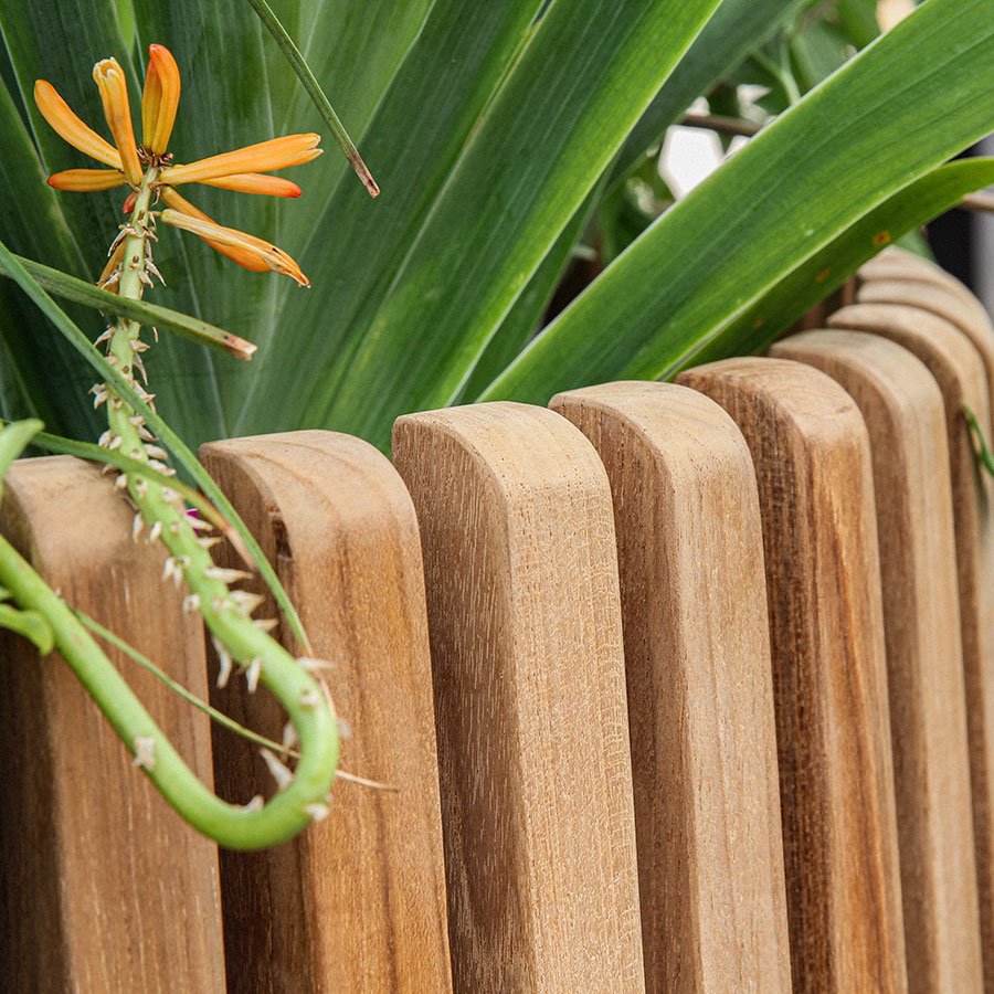 Luna long teak planter thumbnail 2