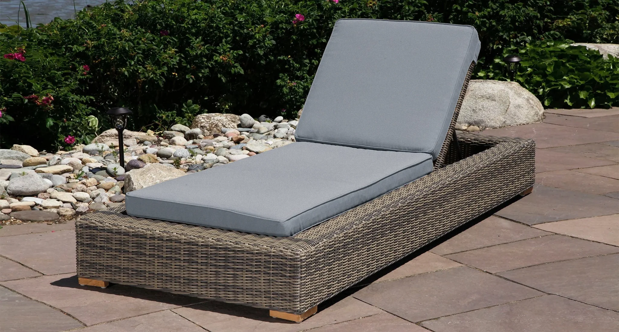 Lotus Outdoor Chaise Lounge Chair thumbnail 2