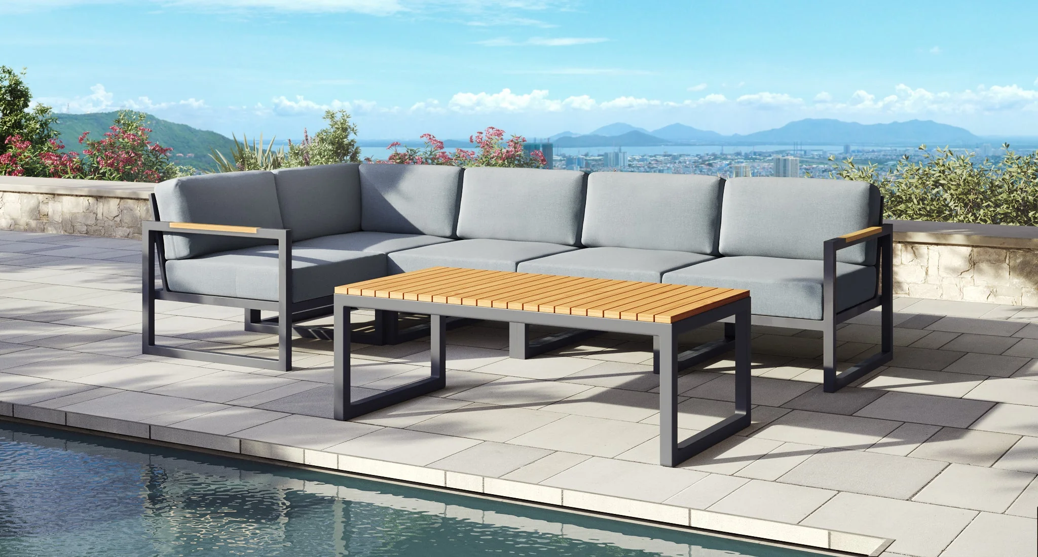 Baba Aluminum Outdoor Sectional thumbnail 2