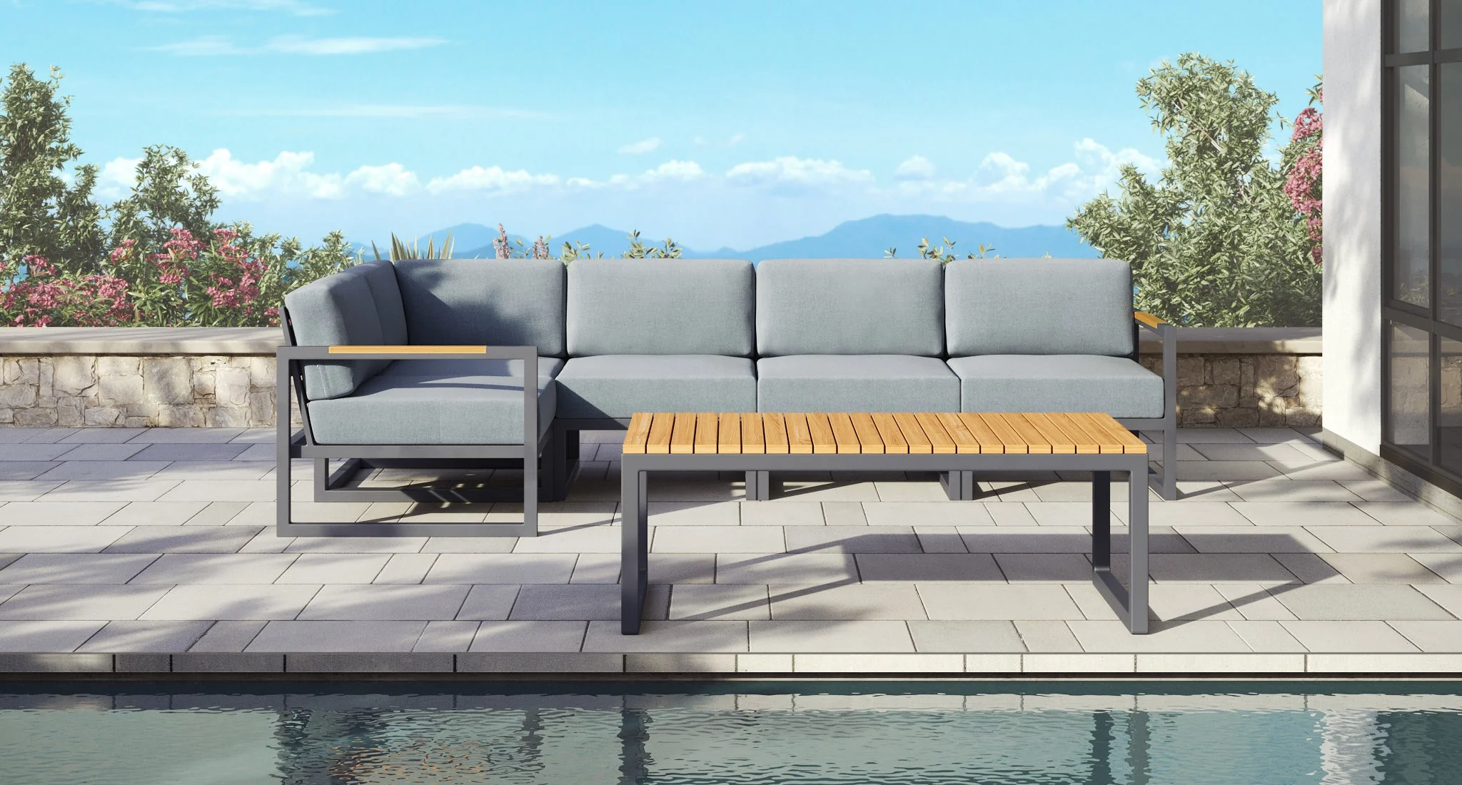 Baba Aluminum Outdoor Sectional thumbnail 3