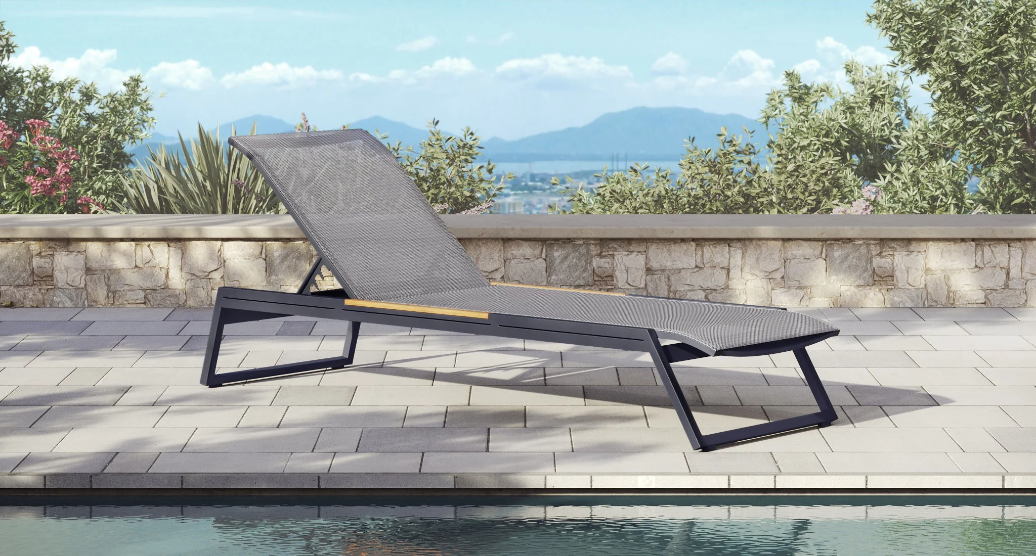 Baba Aluminum Outdoor Lounge Chair