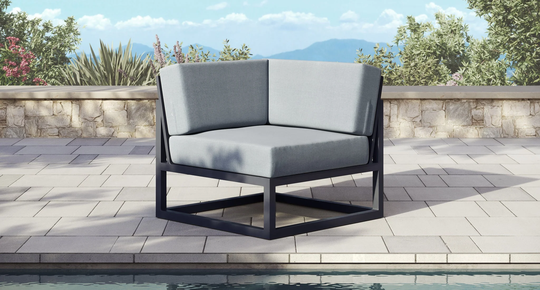 Baba Aluminum Outdoor Corner Piece