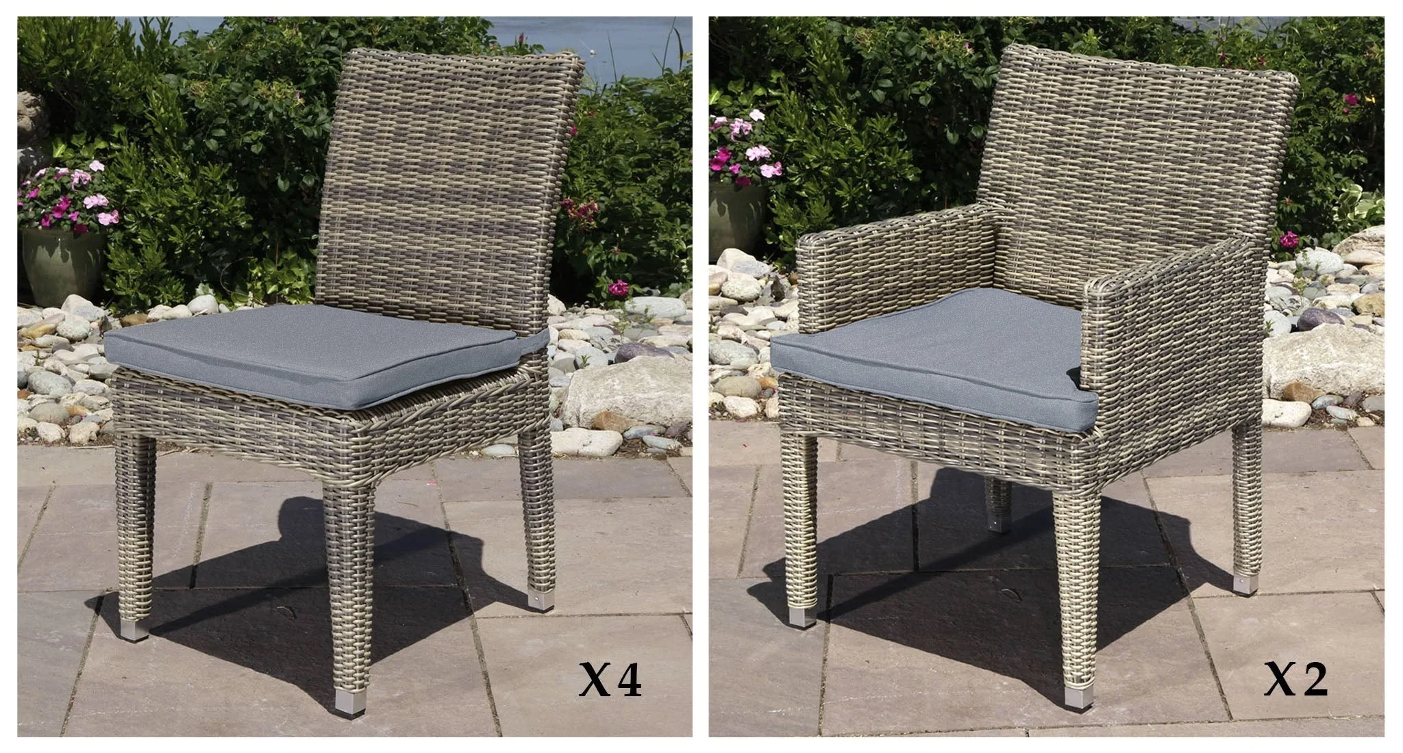 Lotus Outdoor Dining Set for 6 thumbnail 2