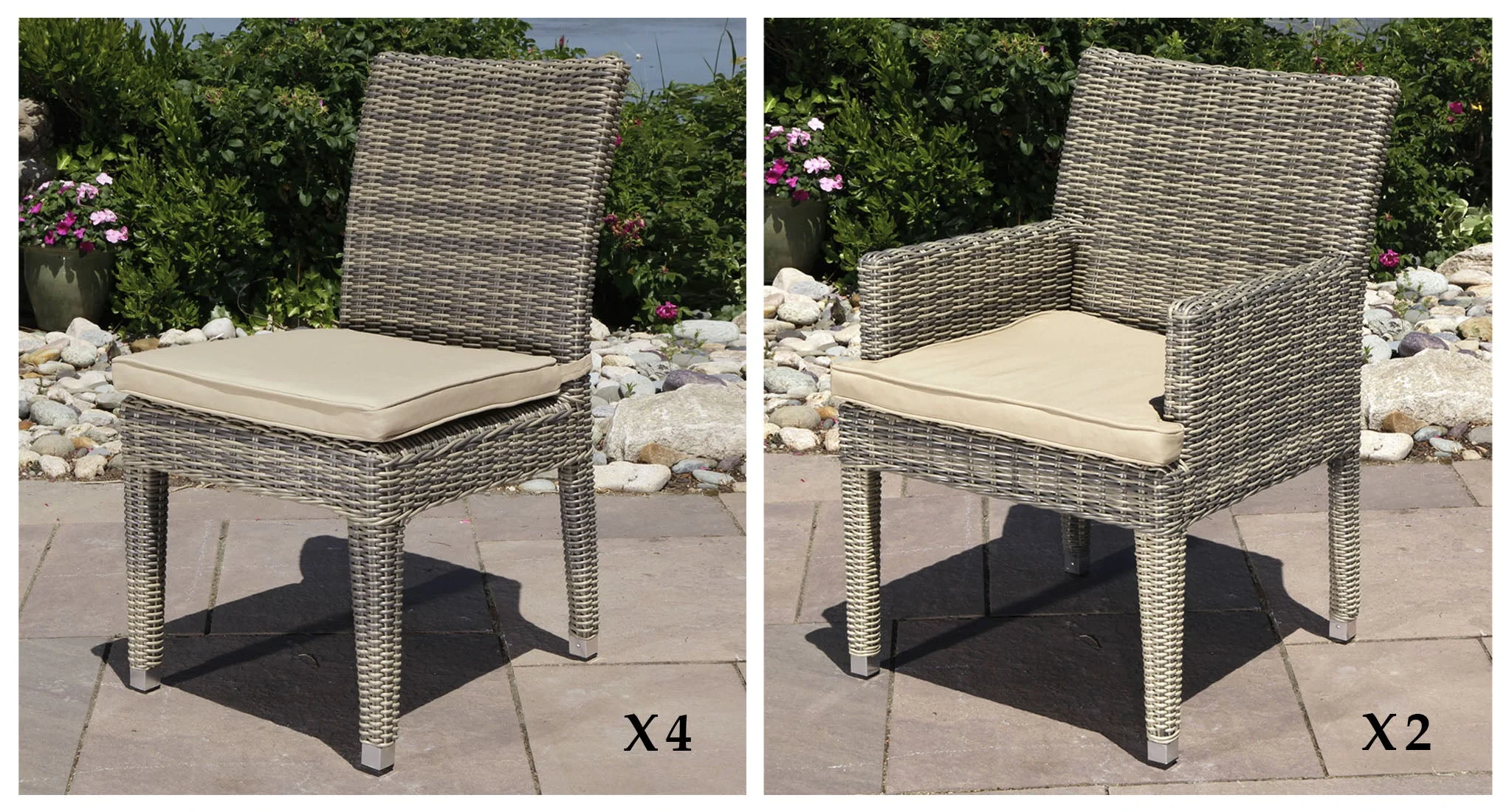 Lotus Outdoor Dining Set for 6 thumbnail 4