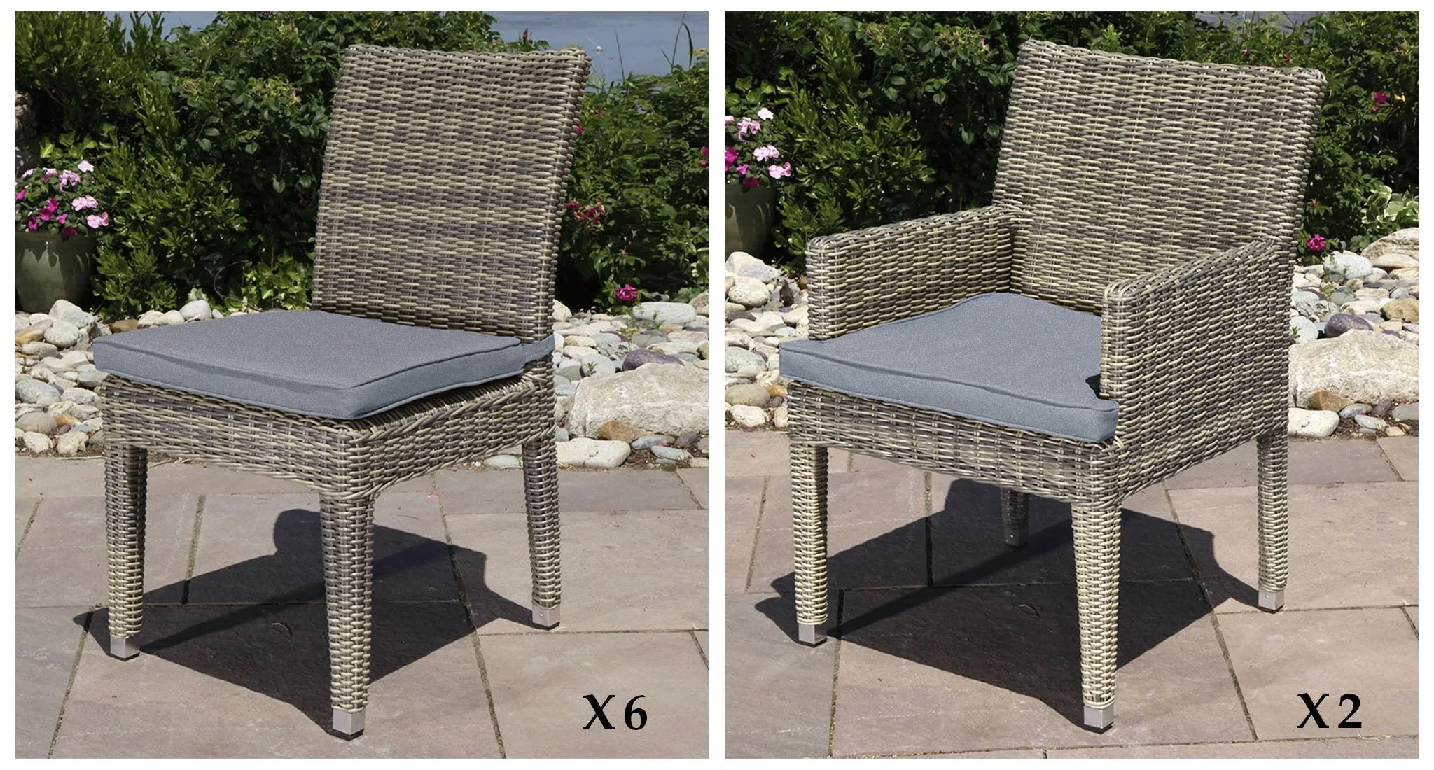 Lotus Outdoor Dining Set for 8 thumbnail 2