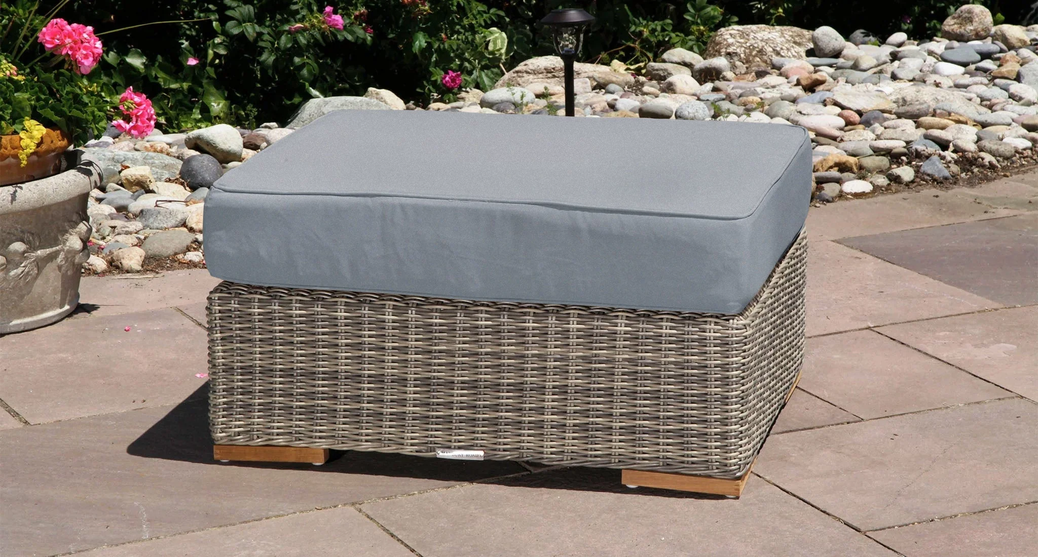 Lotus Outdoor Ottoman