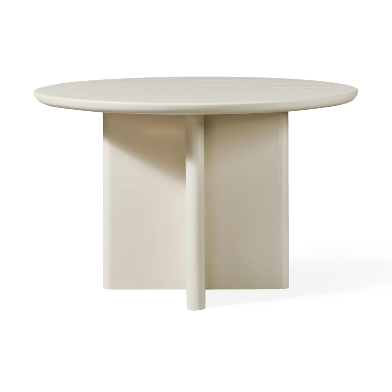 Riverside Aluminum Slatted Round Dining Table 48"