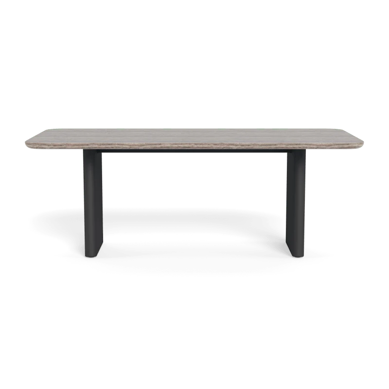 Riverside Aluminum Stone Dining Table 81" thumbnail 2