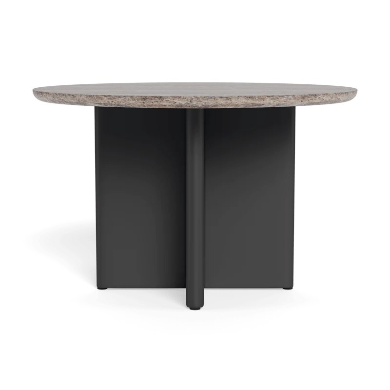 Riverside Aluminum Stone Round Dining Table 48"