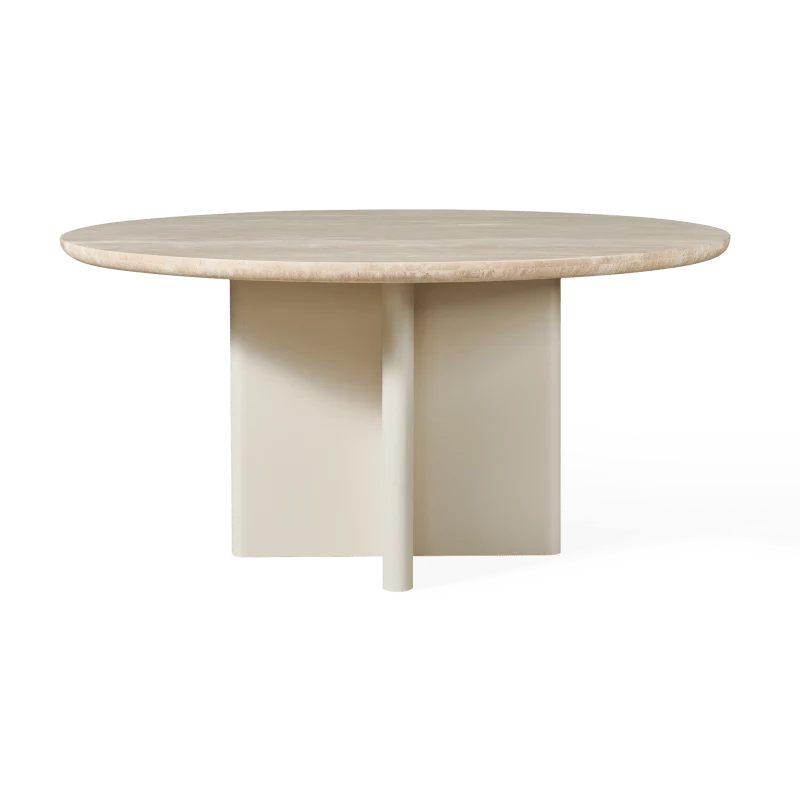 Riverside Aluminum Stone Round Dining Table 60" thumbnail 5