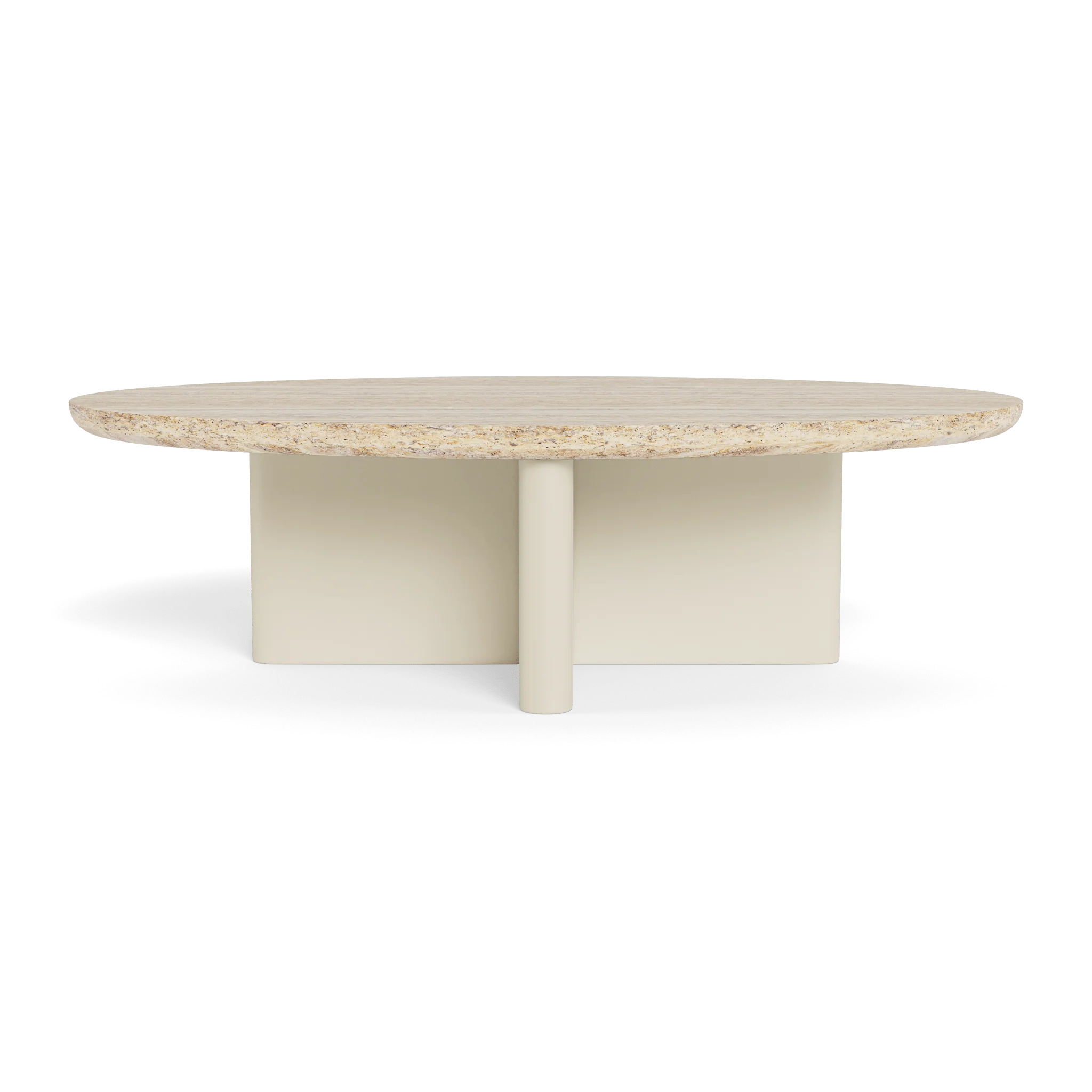 Riverside Aluminum Oval Stone Coffee Table thumbnail 5
