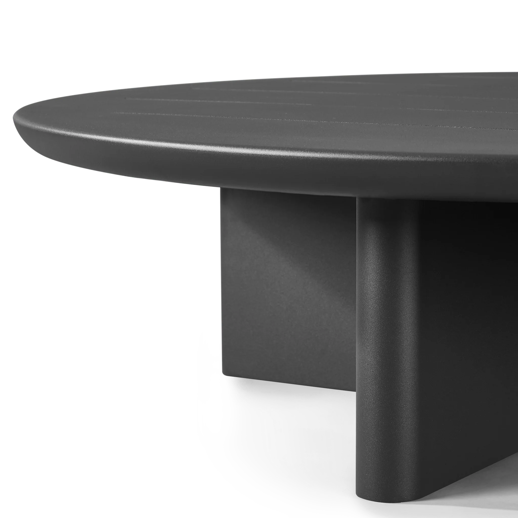 Riverside Aluminum Round Slatted Coffee Table thumbnail 2