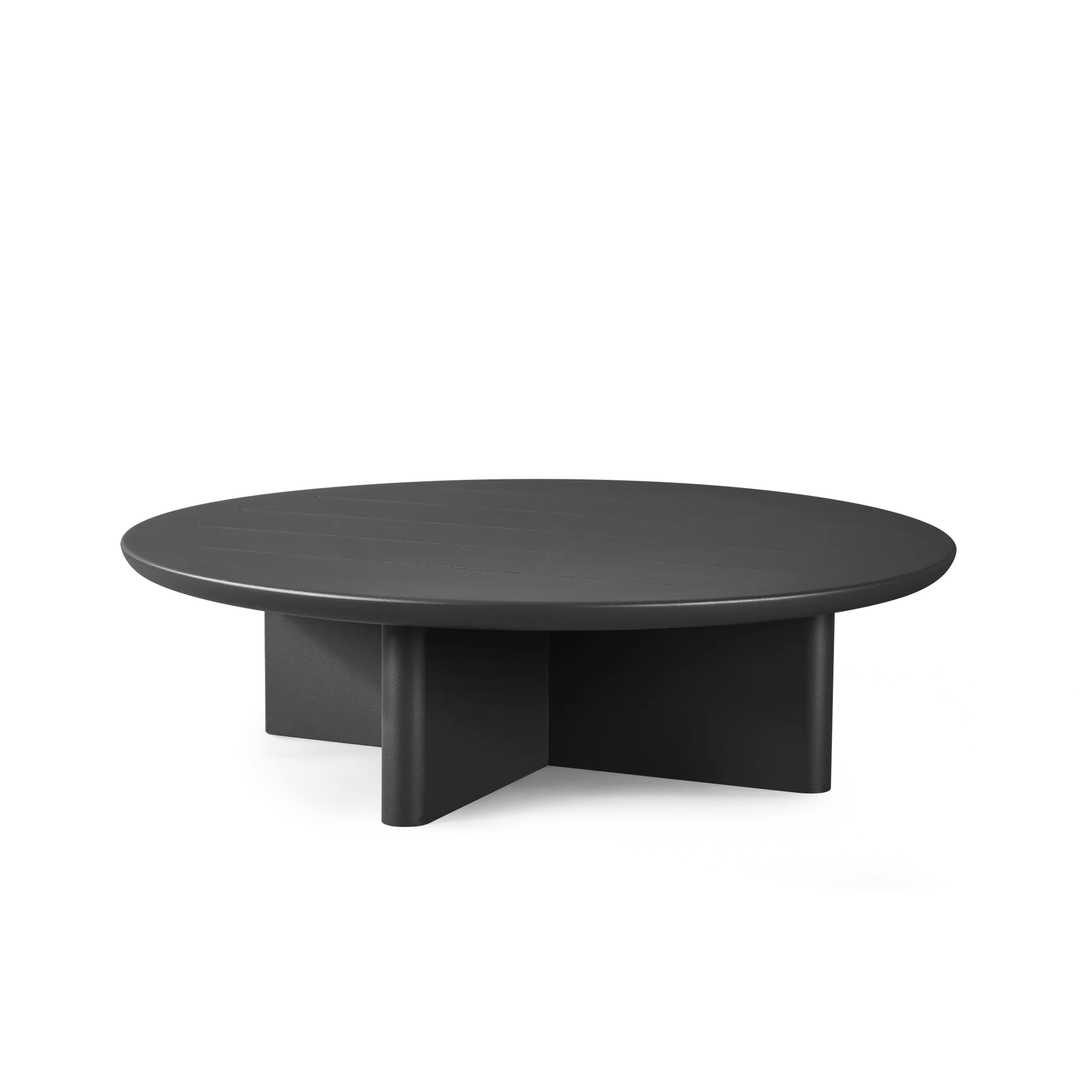 Riverside Aluminum Round Slatted Coffee Table thumbnail 5