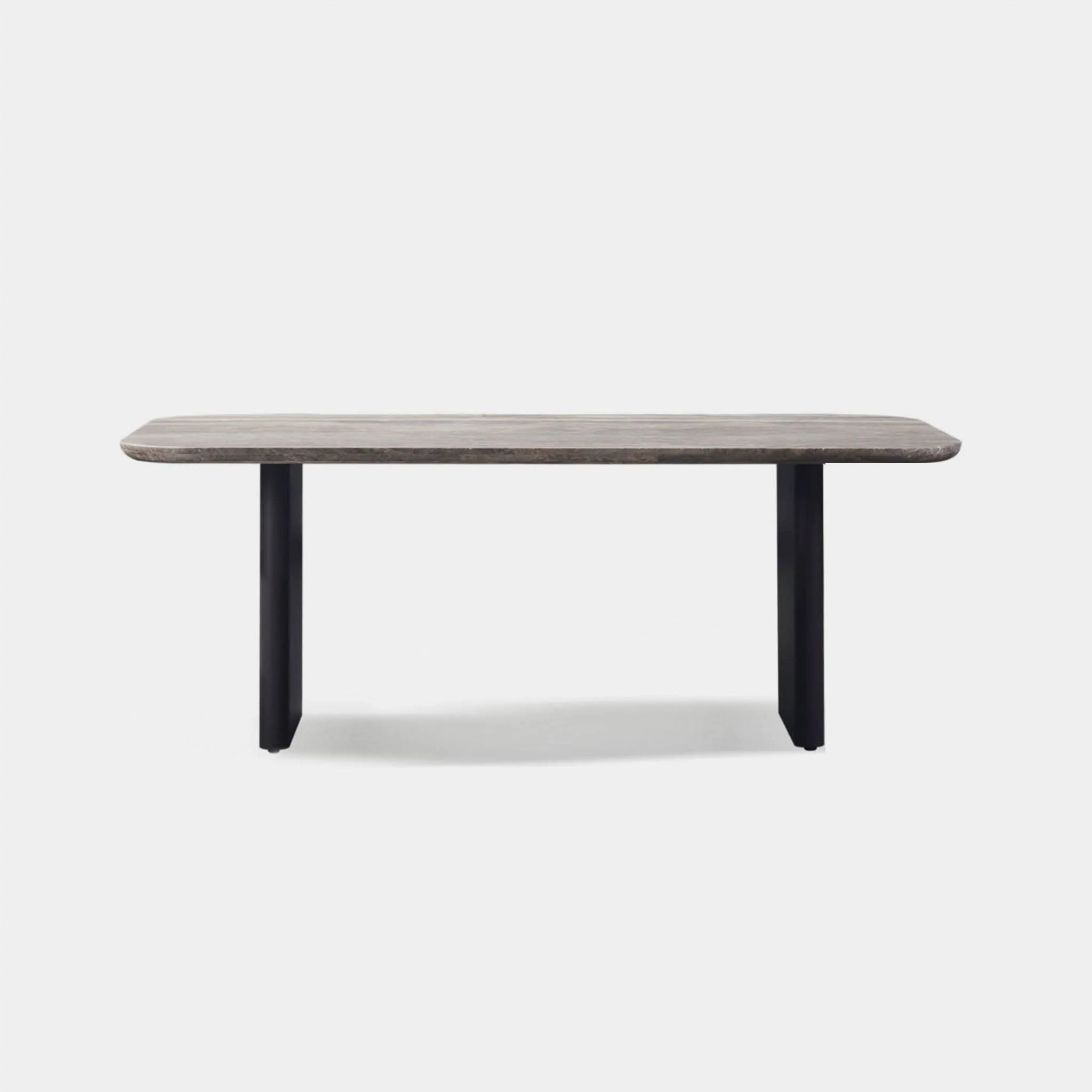 Riverside Aluminum Stone Dining Table 81"