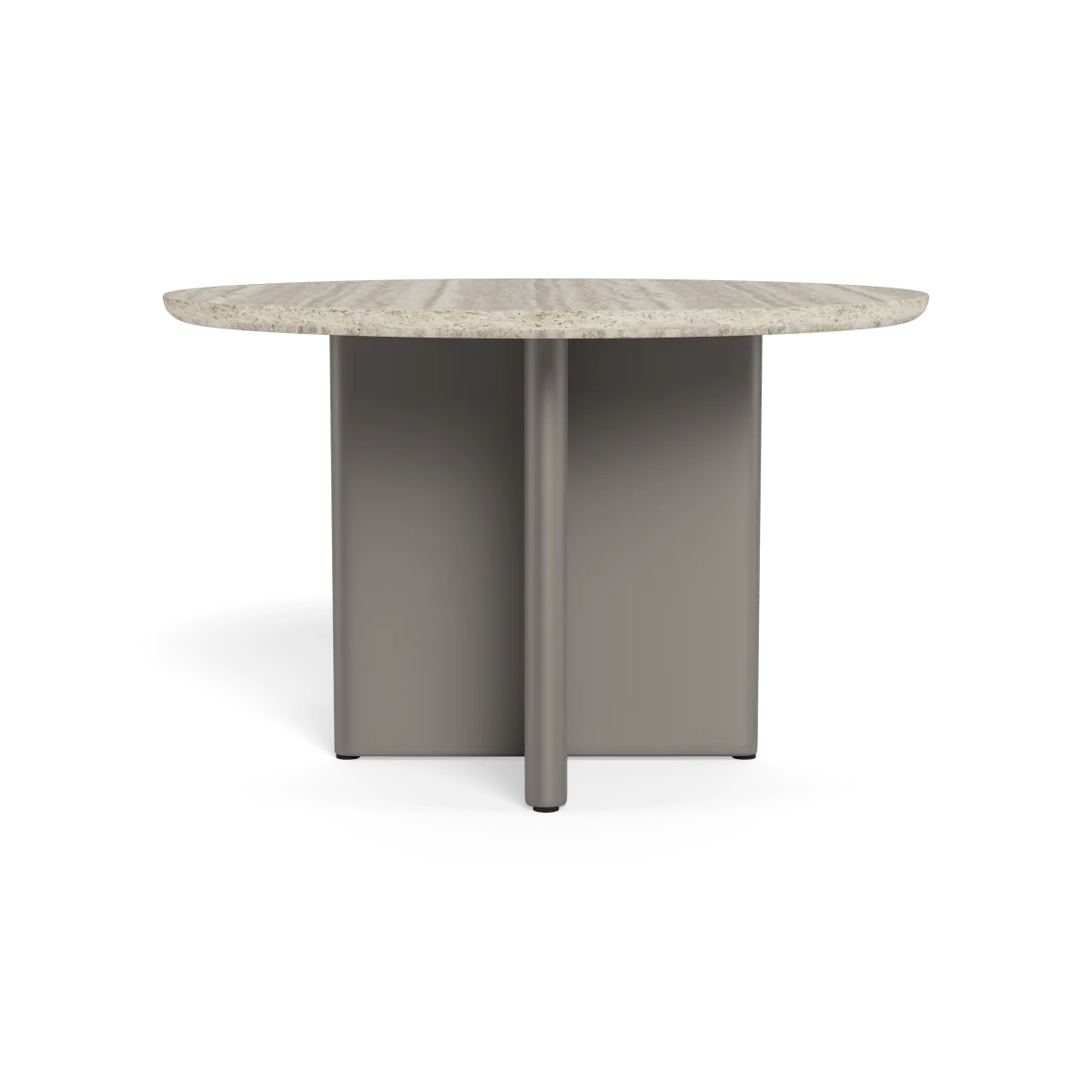 Riverside Aluminum Stone Round Dining Table 48" thumbnail 4